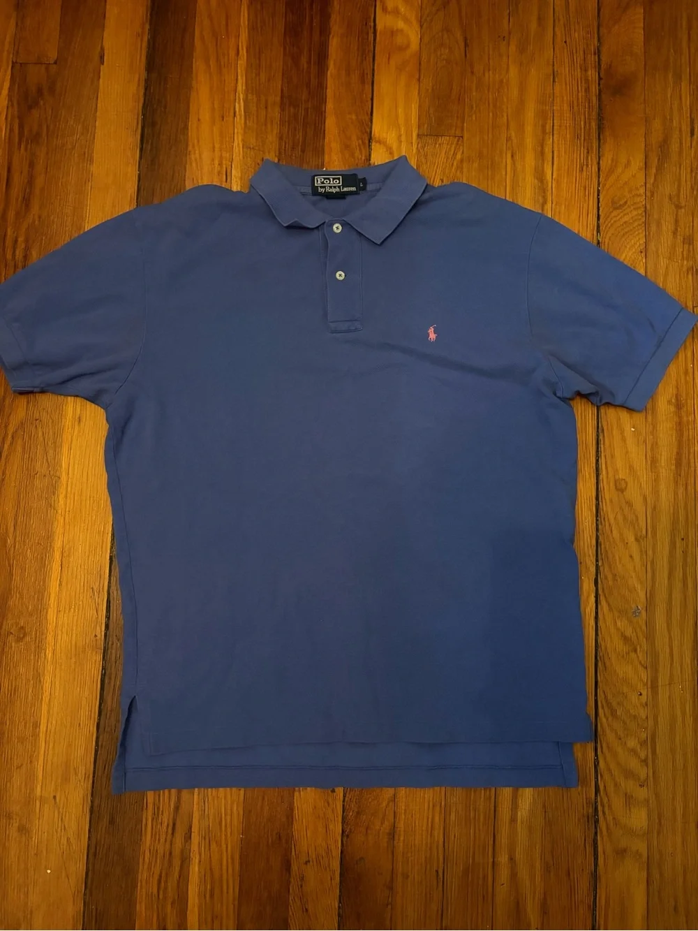 Ralph Lauren Men’s Blue Polo with Pink Pony